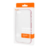 REIKO IPHONE 7 PLUS SOFT TRANSPARENT TPU CASE WITH OUTSIDE EXTRA BUMPER IN CLEAR ROSE GOLD