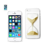 REIKO IPHONE SE/ 5S/ 5 3D SAND CLOCK CLEAR CASE IN GOLD