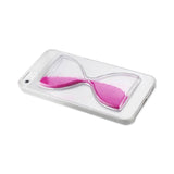 REIKO IPHONE SE/ 5S/ 5 3D SAND CLOCK CLEAR CASE IN HOT PINK