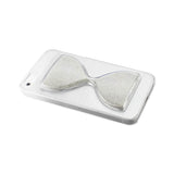 REIKO IPHONE SE/ 5S/ 5 3D SAND CLOCK CLEAR CASE IN SILVER