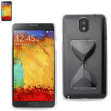 REIKO SAMSUNG GALAXY NOTE 3 3D SAND CLOCK CLEAR CASE IN BLACK