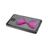 REIKO SAMSUNG GALAXY NOTE 3 3D SAND CLOCK CLEAR CASE IN HOT PINK