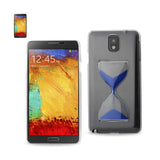 REIKO SAMSUNG GALAXY NOTE 3 3D SAND CLOCK CLEAR CASE IN NAVY