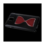 REIKO SAMSUNG GALAXY NOTE 3 3D SAND CLOCK CLEAR CASE IN RED