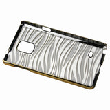 REIKO SAMSUNG GALAXY NOTE 4 ANIMAL ZEBRA PRINT CLEAR CASE IN GOLD