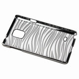 REIKO SAMSUNG GALAXY NOTE 4 ANIMAL ZEBRA PRINT CLEAR CASE IN SILVER