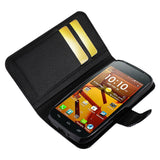 REIKO KYOCERA HYDRO ICON JEWELRY DIAMOND RHINESTONE WALLET CASE IN BLACK