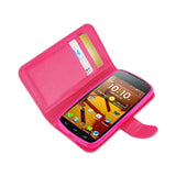 REIKO KYOCERA HYDRO ICON JEWELRY DIAMOND RHINESTONE WALLET CASE IN PINK