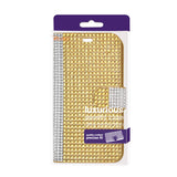 REIKO KYOCERA HYDRO WAVE JEWELRY DIAMOND RHINESTONE WALLET CASE IN GOLD