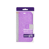 REIKO KYOCERA HYDRO WAVE JEWELRY DIAMOND RHINESTONE WALLET CASE IN PURPLE