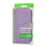REIKO MOTOROLA MOTO E (2015) JEWELRY DIAMOND RHINESTONE WALLET CASE IN SILVER