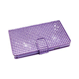 REIKO SAMSUNG GALAXY NOTE 3 JEWELRY DIAMOND RHINESTONE WALLET CASE IN PURPLE