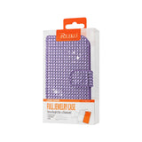 REIKO SAMSUNG GALAXY S4 JEWELRY DIAMOND RHINESTONE WALLET CASE IN PURPLE
