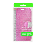 REIKO ZTE OVERTURE 2 JEWELRY DIAMOND RHINESTONE WALLET CASE IN PINK