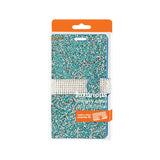 REIKO ALCATEL ONE TOUCH IDOL 3 5.5 JEWELRY RHINESTONE WALLET CASE IN BLUE