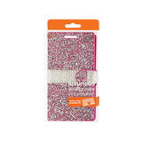 REIKO HTC ONE A9 JEWELRY RHINESTONE WALLET CASE IN PINK