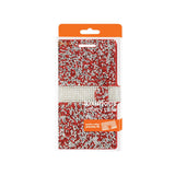 REIKO HTC ONE A9 JEWELRY RHINESTONE WALLET CASE IN RED