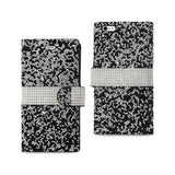 REIKO IPHONE 6 PLUS JEWELRY RHINESTONE WALLET CASE IN BLACK