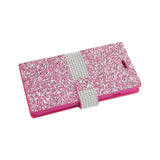 REIKO IPHONE 6 PLUS/ 6S PLUS JEWELRY RHINESTONE WALLET CASE IN PINK