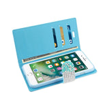 REIKO IPHONE 7 PLUS JEWELRY RHINESTONE WALLET CASE IN BLUE