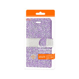 REIKO IPHONE 6 JEWELRY RHINESTONE WALLET CASE IN PURPLE