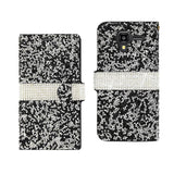 REIKO KYOCERA HYDRO VIEW JEWELRY RHINESTONE WALLET CASE IN BLACK