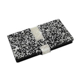 REIKO KYOCERA HYDRO VIEW JEWELRY RHINESTONE WALLET CASE IN BLACK