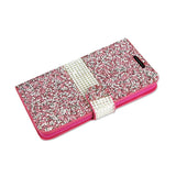 REIKO LG LEON JEWELRY RHINESTONE WALLET CASE IN PINK