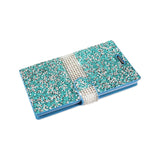 REIKO LG SPREE JEWELRY RHINESTONE WALLET CASE IN BLUE