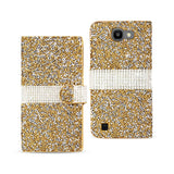 REIKO LG SPREE JEWELRY RHINESTONE WALLET CASE IN GOLD