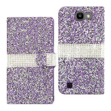 REIKO LG SPREE JEWELRY RHINESTONE WALLET CASE IN PURPLE