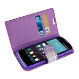 REIKO LG SPREE JEWELRY RHINESTONE WALLET CASE IN PURPLE