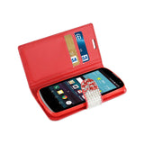 REIKO LG SPREE JEWELRY RHINESTONE WALLET CASE IN RED
