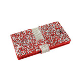 REIKO LG SPREE JEWELRY RHINESTONE WALLET CASE IN RED
