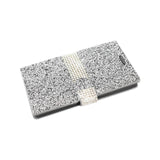 REIKO LG SPREE JEWELRY RHINESTONE WALLET CASE IN SILVER