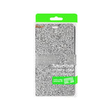 REIKO LG SPREE JEWELRY RHINESTONE WALLET CASE IN SILVER