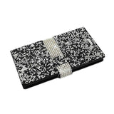 REIKO LG V10 JEWELRY RHINESTONE WALLET CASE IN BLACK