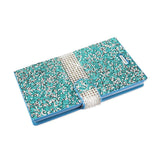 REIKO LG V10 JEWELRY RHINESTONE WALLET CASE IN BLUE