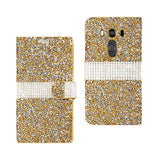 REIKO LG V10 JEWELRY RHINESTONE WALLET CASE IN GOLD