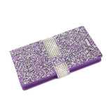 REIKO LG V10 JEWELRY RHINESTONE WALLET CASE IN PURPLE