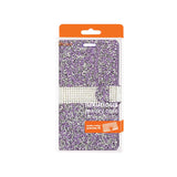 REIKO LG V10 JEWELRY RHINESTONE WALLET CASE IN PURPLE