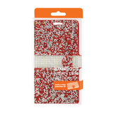 REIKO LG V10 JEWELRY RHINESTONE WALLET CASE IN RED