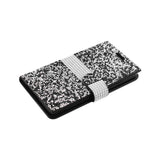 REIKO SAMSUNG GALAXY J7 JEWELRY RHINESTONE WALLET CASE IN BLACK