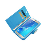 REIKO SAMSUNG GALAXY J7 JEWELRY RHINESTONE WALLET CASE IN BLUE