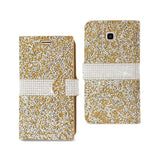 REIKO SAMSUNG GALAXY J7 JEWELRY RHINESTONE WALLET CASE IN GOLD