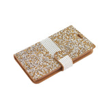 REIKO SAMSUNG GALAXY J7 JEWELRY RHINESTONE WALLET CASE IN GOLD