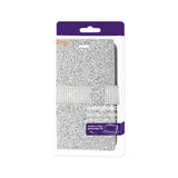 REIKO SAMSUNG GALAXY J7 JEWELRY RHINESTONE WALLET CASE IN SILVER