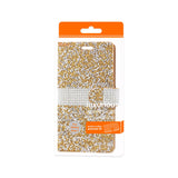 REIKO SAMSUNG GALAXY NOTE 7 JEWELRY RHINESTONE WALLET CASE IN GOLD