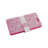 REIKO SAMSUNG GALAXY NOTE 7 JEWELRY RHINESTONE WALLET CASE IN PINK