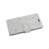 REIKO SAMSUNG GALAXY NOTE 7 JEWELRY RHINESTONE WALLET CASE IN SILVER